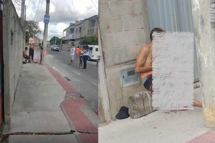 Planalto: Homem leva 3 facadas, senta na calçada, e é levado para o HGL