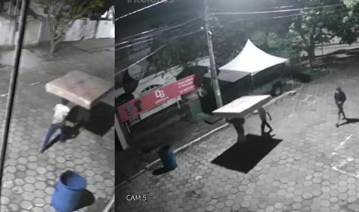 Ladrões furtam colchão avaliado em R$ 15 mil, no Centro de Linhares
