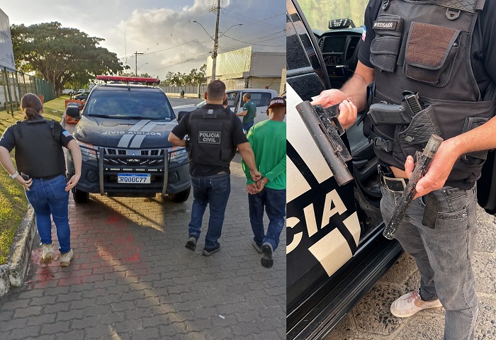 Irmãos são presos suspeitos de autoria de tentativa de homicídio no bairro Santa Cruz