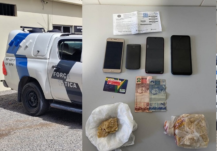 Quase 500g de crack apreendidos, e mulher e homem detidos em Linhares