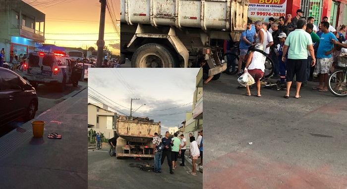 Ciclista morre em acidente envolvendo caminhão caçamba no Interlagos