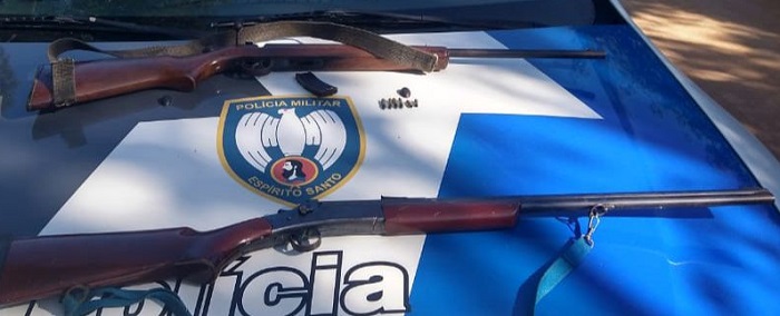 G.A. apreende armas e munições no interior de Linhares
