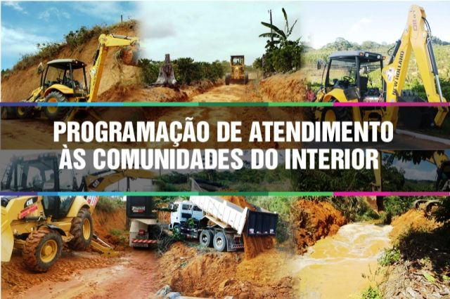 Interior: confira o cronograma de atendimento da Secretaria de Obras no decorrer da semana