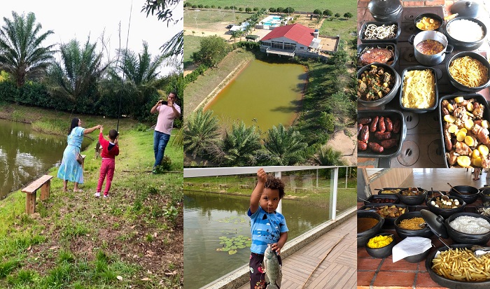 Restaurante inaugura pesque- pague em Linhares. Sim, é aquele do fogão a lenha que não cobra entrada