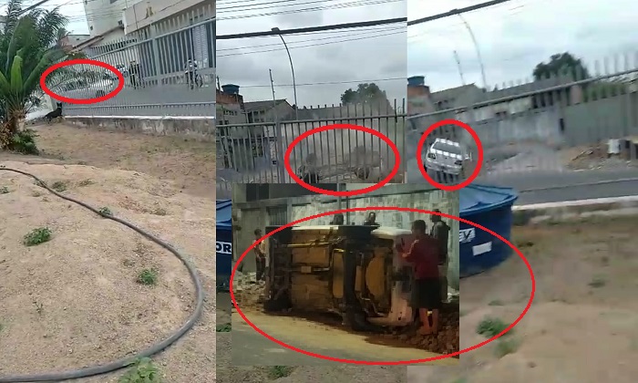 Vídeo: Carro capota, e ciclistas escapam por um triz no Linhares V