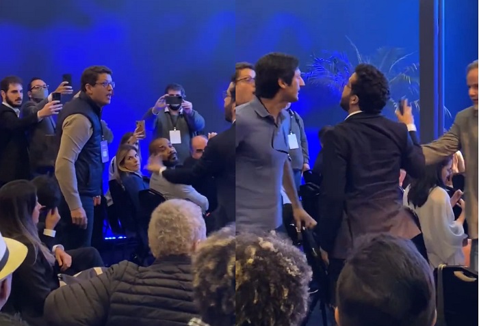 Deputado Janones e ex-ministro Salles brigam em bastidores de debate