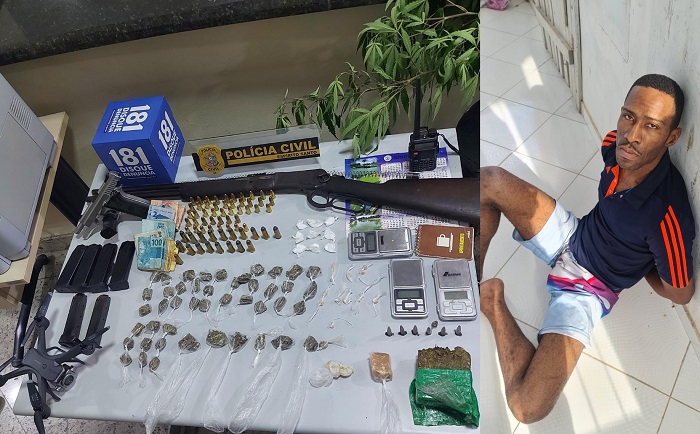 PC estoura boca de fumo e prende morador de Vitória no Bionativa, em Sooretama