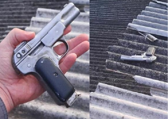PMs recolhem pistola no telhado, e prendem homem no Linhares 5
