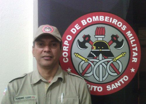 André Luiz: o Bombeiro do dia. Confira o motivo