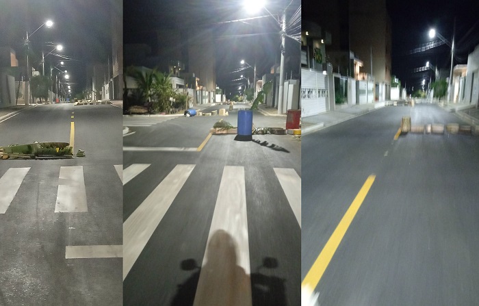 Madrugada: Moradores fecham ruas no bairro Palmital