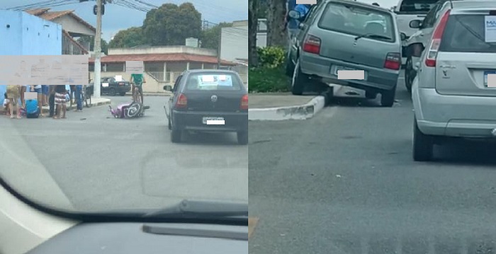 Cenas: Carro com propaganda de candidato se envolve em acidente no Interlagos
