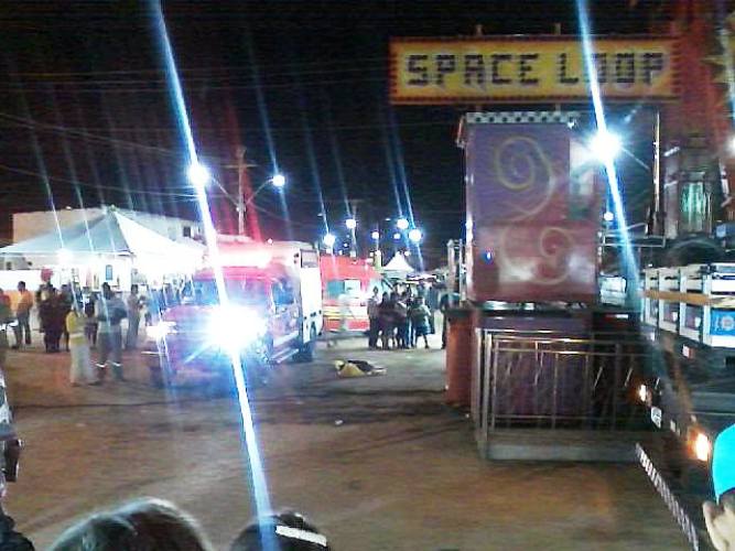 Bombeiros são chamados para resgate no Parque de Exposição