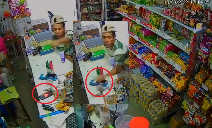 Cara de pau: ladrão “enrola” vítima e furta celular em mercearia no Pó do Shell