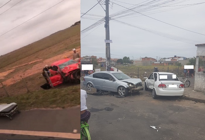 Acidente com crianças feridas na Vila Isabel. E teve também capotamento na Estrada do Pontal