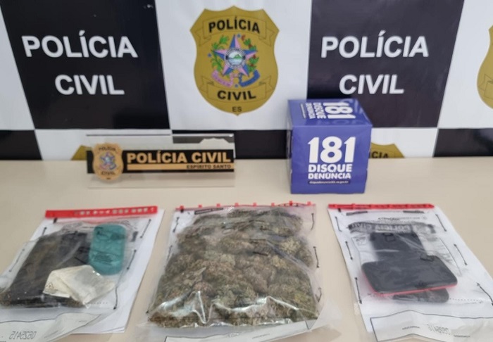 Preso suspeito com maconha 