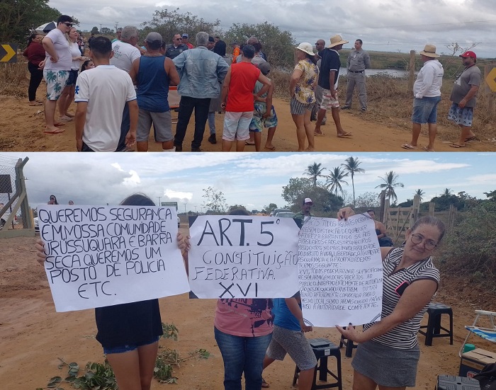 “Cansamos de reunião, queremos segurança”: Moradores de Urussuquara e Barra Seca radicalizam sobre bloqueio de estrada