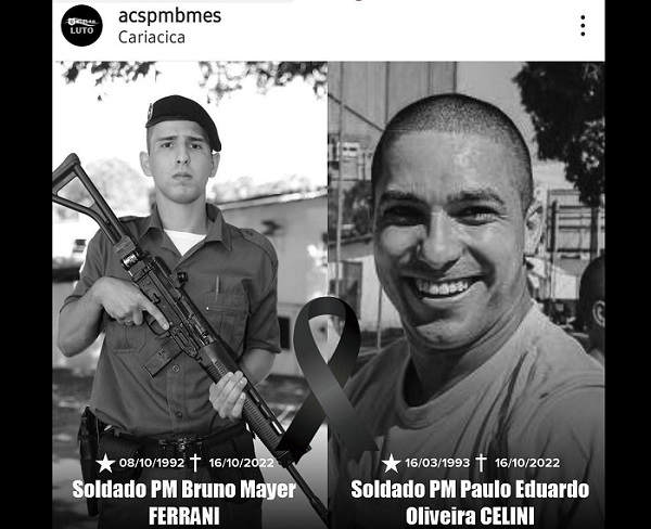 PMs mortos por bandidos: ACS cobra valorização. Confira nota e dados do velório