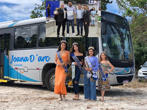 Honra ao Mérito: Viação Joana D´Arc recebe certificado por apoio no concurso Miss Linhares 2022