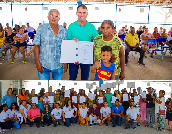 Famílias de Linhares felizes com título de propriedade