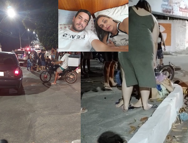 Vivos por milagre, diz vítima de acidente de moto junto com marido. O causado fugiu
