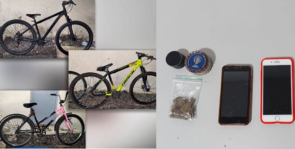 Três bikes recuperadas pela PM no Interlagos após roubo de celular
