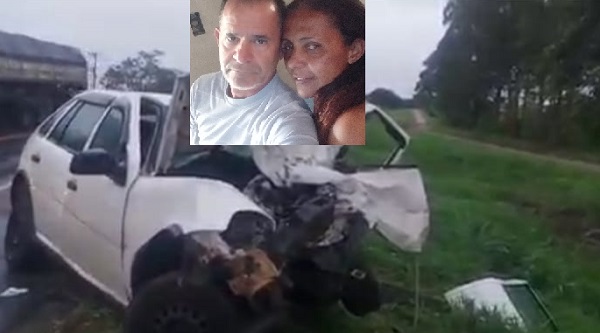 Casal morre em colisão frontal na BR-101, em Linhares
