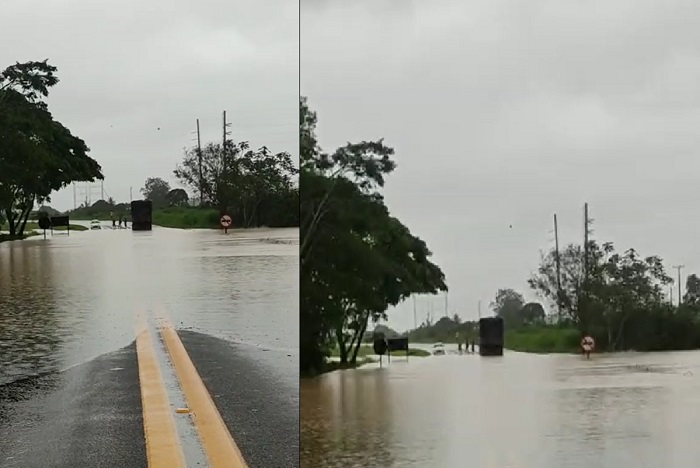 Piorou na BR-101: Bloqueio total perto da Weg, em Linhares