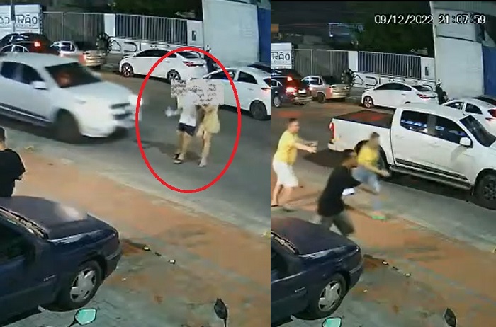 Casal é atropelado ao atravessar via no Três Barras