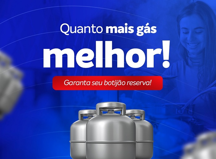 Precisando de gás aí? Garanta logo seu botijão reserva