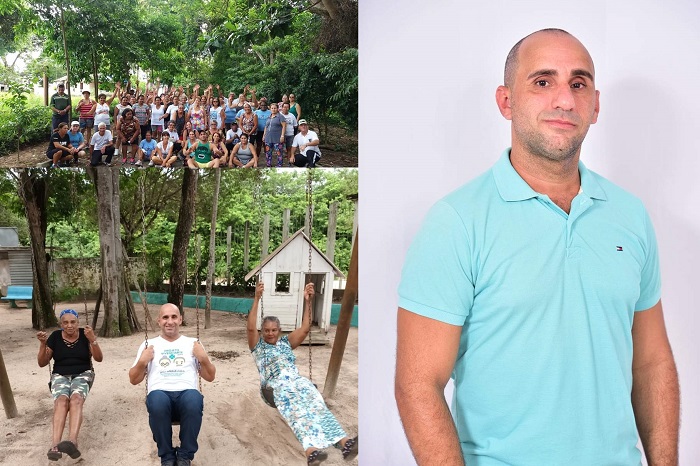 Idosa faz homenagem emocionante para o professor Samuel Roni