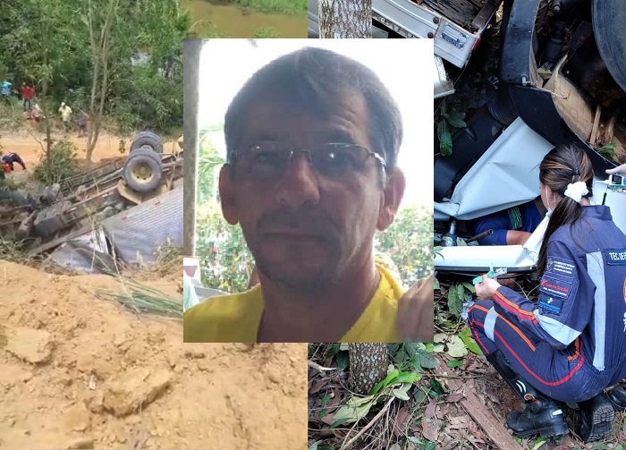 Morre Eduardo César, motorista do caminhão que tombou no interior de Rio Bananal