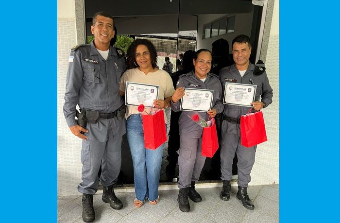 Tenentes Eliete e Audilene, e Sub Rosemberg, o Berg, são homenageados em Linhares