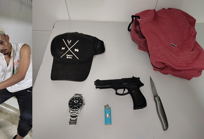 Frustrou: Vítima reage e detém suspeito ao notar arma de brinquedo durante assalto em Linhares