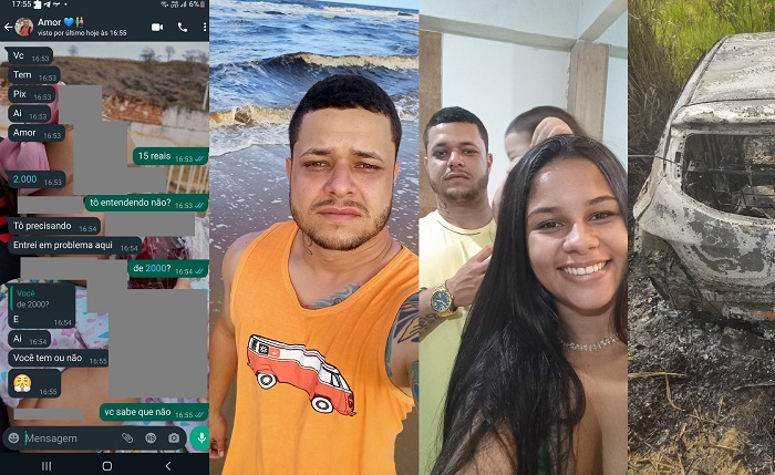 Esposa de Thiago, desaparecido em Linhares, se desespera: 