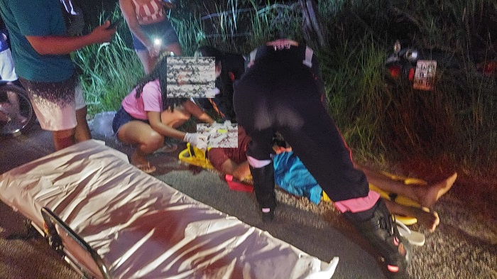Motociclista é socorrido pelo Samu perto da Lagoa Jesuína