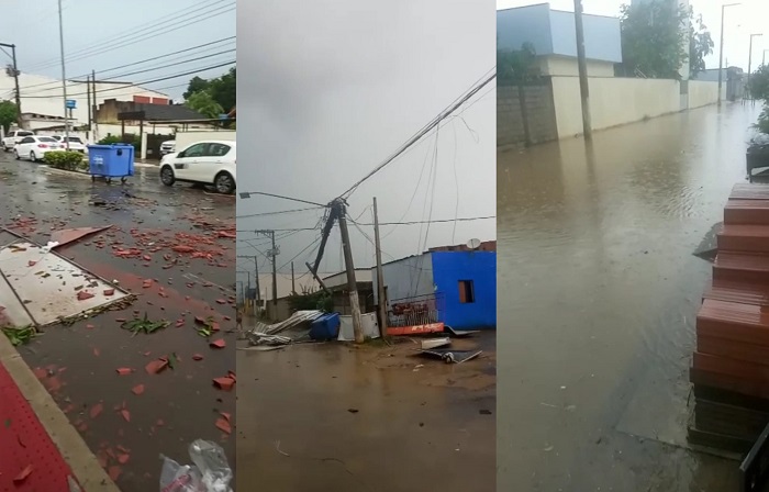 Chuva, vento, destruição e medo em Linhares. Fotos impressionam