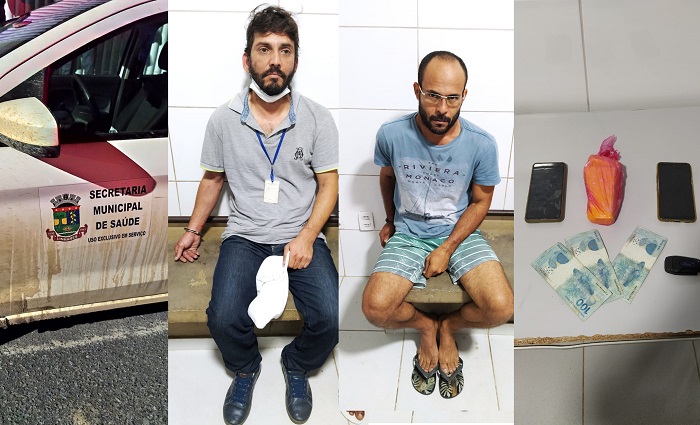 PML afasta servidor flagrado com 500g de droga (e mais 2 ocupantes) no carro da Secretaria de Saúde