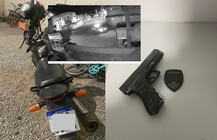 Perseguição, acidente e apreensão de arma de brinquedo após roubo no Três Barras