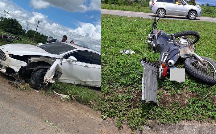 Grave: Motociclista morre em acidente na BR-101, em Linhares