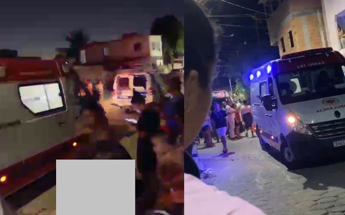 Confronto em Bebedouro: Tiros, SAMU, viaturas da PM e muita gente aglomerada
