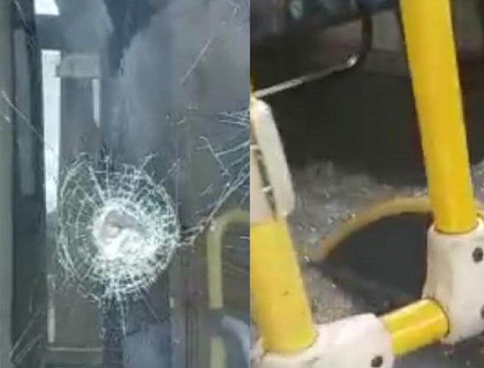 Pedrada quase acerta cobradora de ônibus no Nova Esperança, Linhares