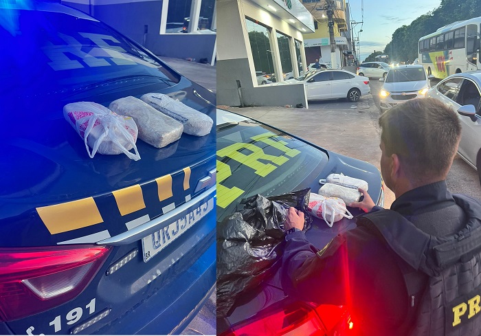PRF apreende 3 tabletões de crack em Linhares