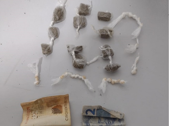 Menor sai da BA para vender drogas em Linhares, mas G.A. da 3ª Cia frustra tudo