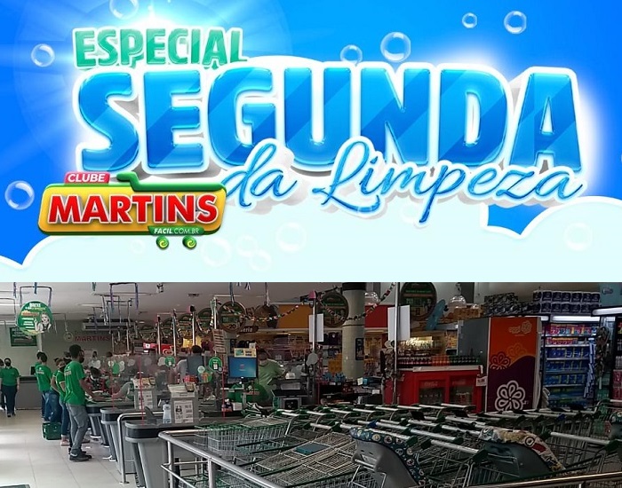 Hoje: Segunda da Limpeza e Ca$hback Relâmpago Fitness no Martins