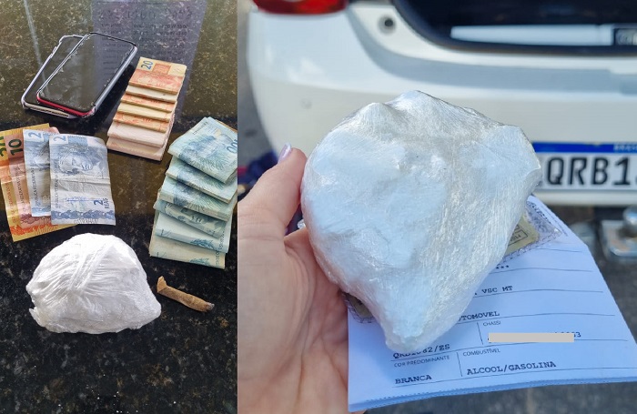 Cocaína e dinheiro apreendidos, e motorista preso pela PRF em Linhares