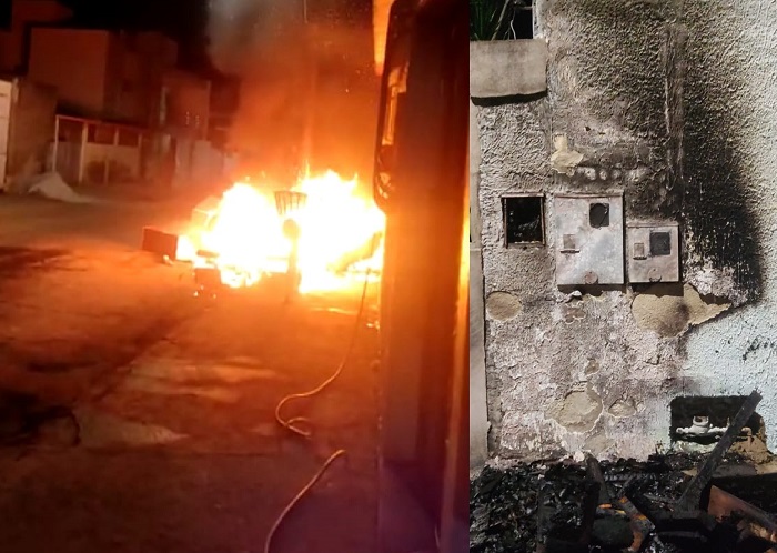 Fogo assusta moradores do Linhares V / Boa Vista. 