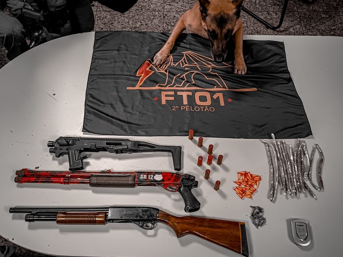 FT apreende armas exibidas por bandidos nas redes sociais