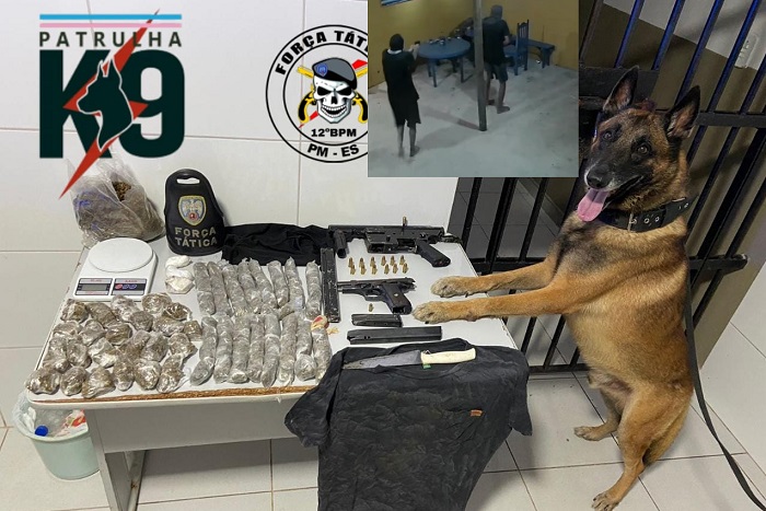 Força Tática e k9: Armas usadas para matar Fabrício podem ser estas, apreendidas no Sta Cruz