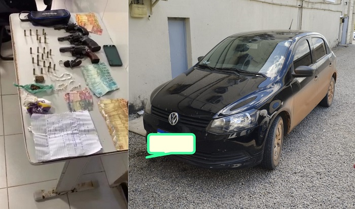 PM frustra ação do tráfico em Regência. Três detidos, armas e drogas apreendidas