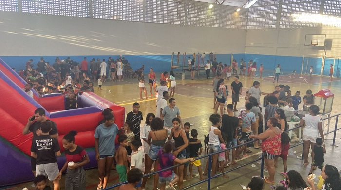 Criançada ganha festa no domingo de Páscoa, no Nova Esperança